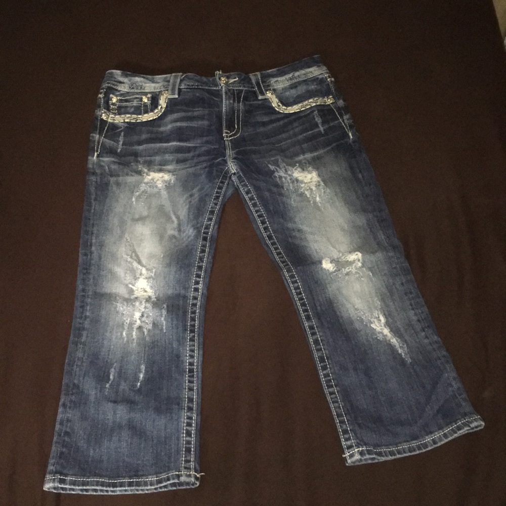 Miss me signature cropped jeans